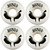 BONES OG Formula 53mm 100A V4 Sidecut Skateboard Wheels - White