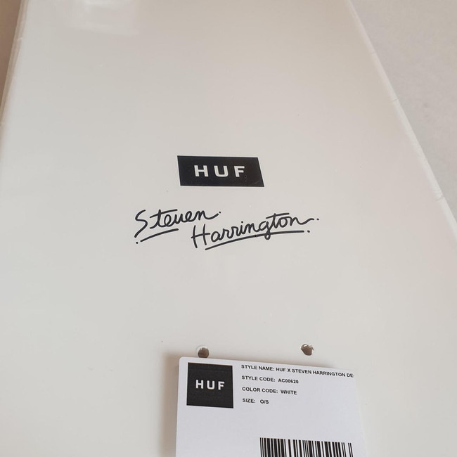 新品未開封 HUF X STEVEN HARRINGTON DECK HUF Worldwide x Steven Harrington Skate Deck - White