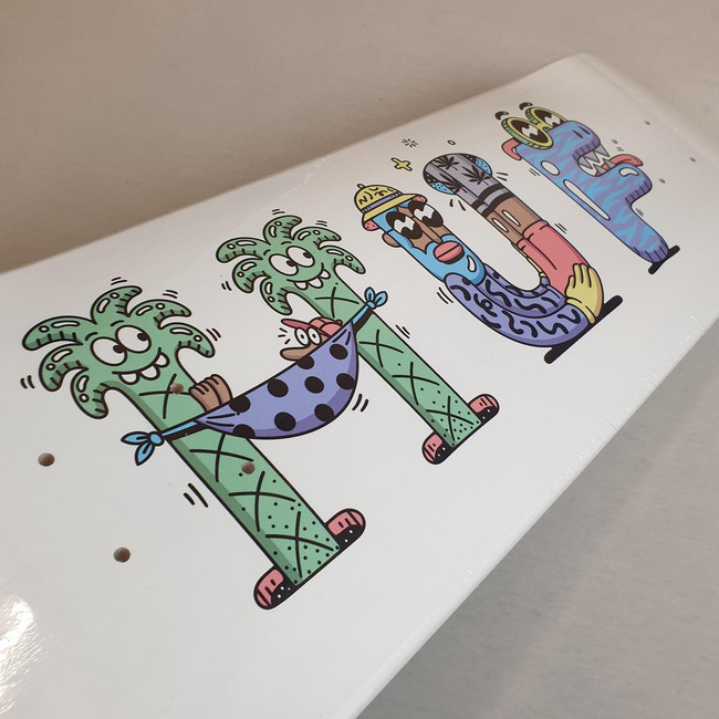 HUF Worldwide x Steven Harrington Skate Deck - White