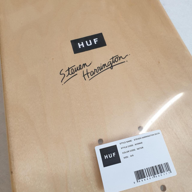 HUF Worldwide x Steven Harrington Skate Deck - White