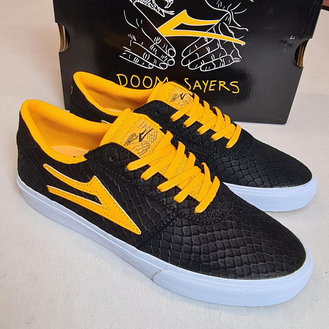 Lakai x Doom Sayers - Manchester Shoe - Black/Gold Suede