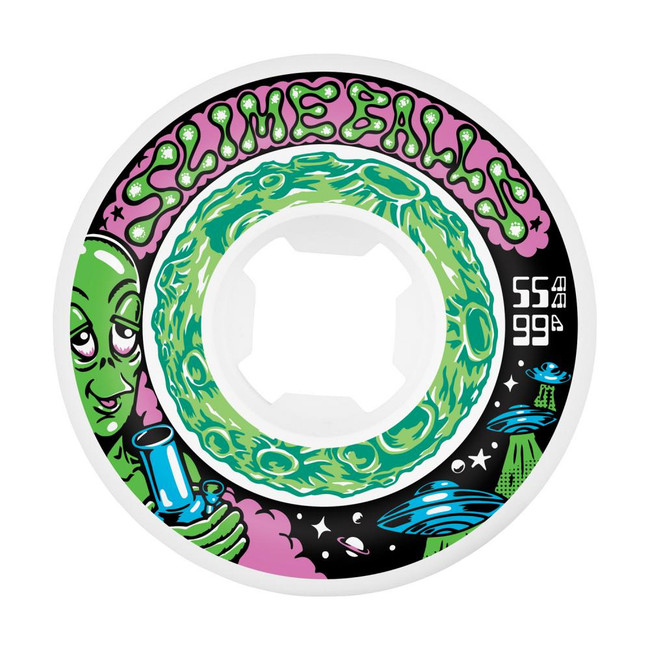 スケートボード SANTA CRUZ SLIME BALLS SAUCERS 95A 55 Kupuj Santa Cruz Saucers Slime Balls Kółka (multi) 55mm 95A