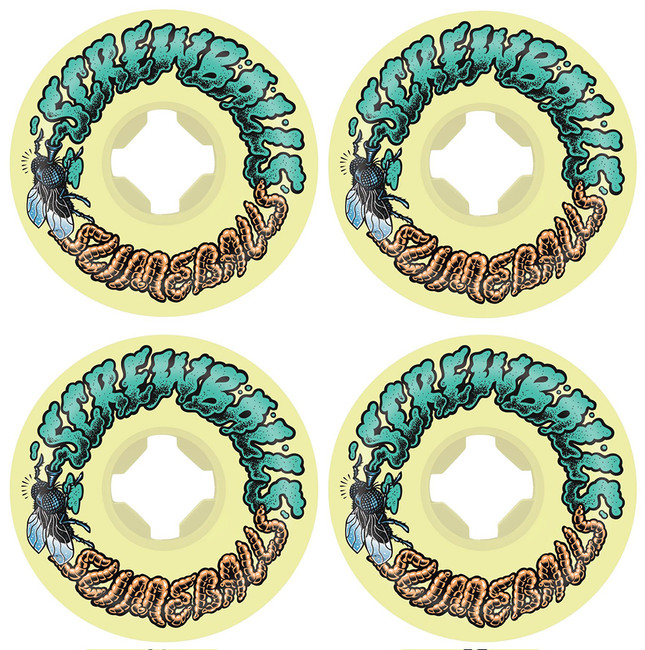 Santa Cruz Slime Balls Fly Screw Balls 54mm 99a Skateboard Wheels