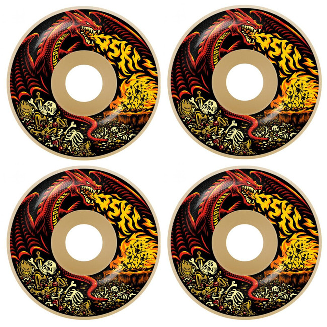 Spitfire Formula Four Skateboard Wheels Oski Scorched Radial 99a - 55mm