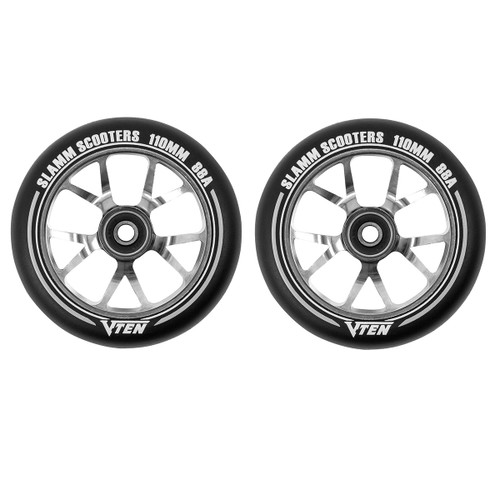 Slamm 110mm 88A V Ten II Ghost Metal Core Stunt Scooter Wheels Black