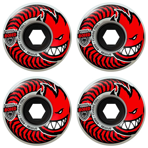 Spitfire Soft Skateboard Wheels Classic Full 80HD Clear 58mm