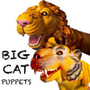 Animal hand puppets - Lion & Tiger - main view