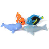 4 fish bath toys