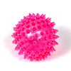 Set of 5 bright, textured sensory UV soft spiky balls, perfect for kids' hands-on sensory play and exploration. - pink ball