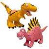 2 Small World Cartoon Styled Dinosaur Toys - view 3