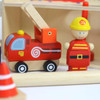 Wooden fire station playset accessories