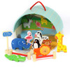 Wooden Zoo Playset for children and educators