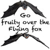 3pc jumbo Owl & Bats (flying fox) play figures for children - Close up bat view