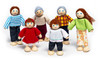 6Pc Wooden Family Poseable Charachters