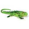 Bright green lizard toy