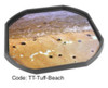 tuff tray with beach sea shore themed insert