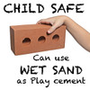Child safe Foam bricks, red house brick