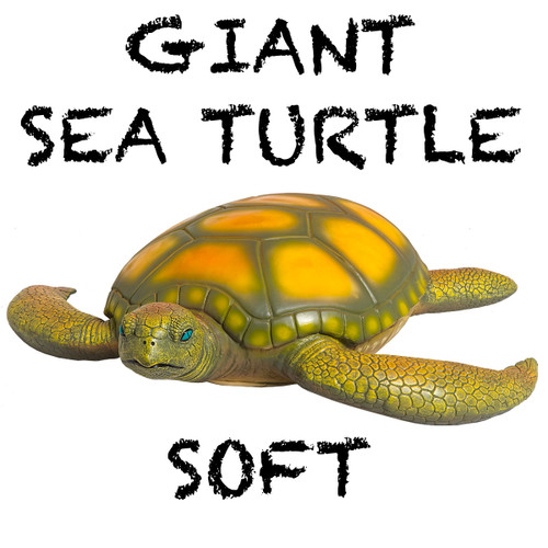 4 Jumbo Sea Animals - Whale Shark, Great White Shark, Sea Lion & Turtle - 18-20 inches. Save 5%