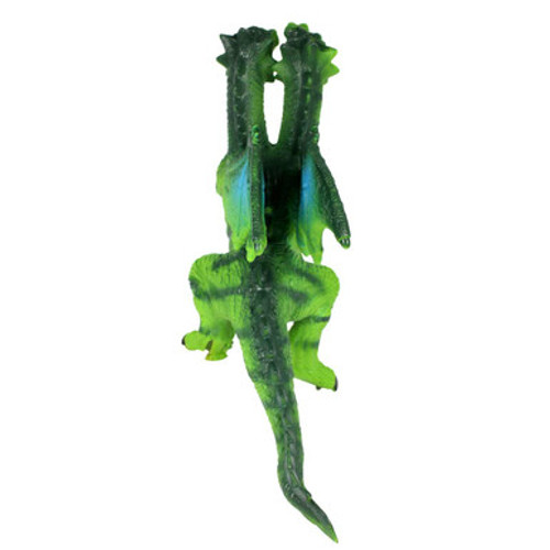 Majestic 2-Headed Green Dragon Toy - Imaginative Play for Children - back view