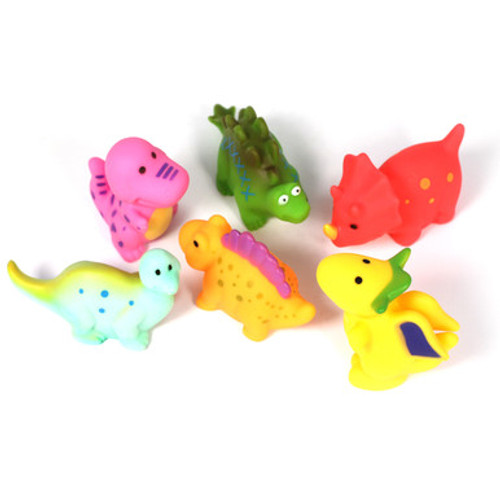 6pc Dinosaur Bath Toys