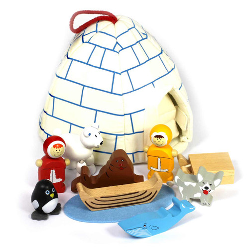 Multi-Cultural Teacher Led Activity Cultures Around the World Wood Inuit Playset
