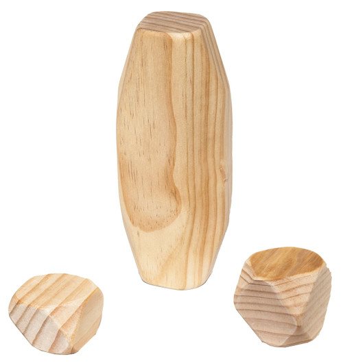 Wood Effect Stone & Boulder Set 18 Piece