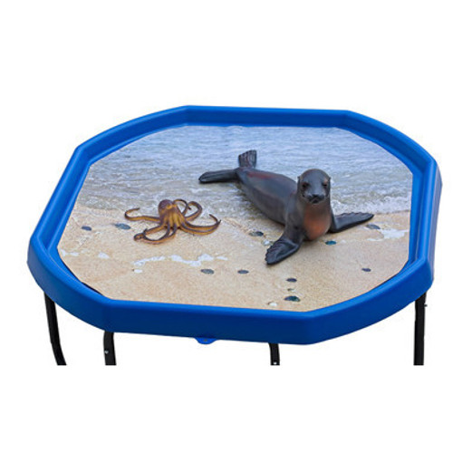 tuff tray mat with sea animal toys