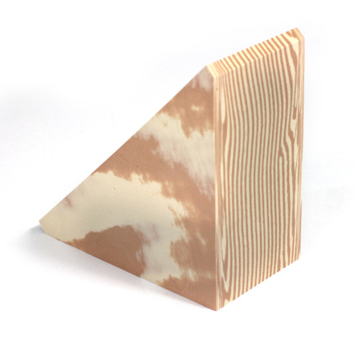 Wooden Effect Foam Triangles Pack Of 10