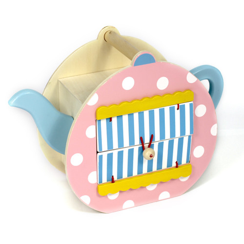 Wooden teapot playset