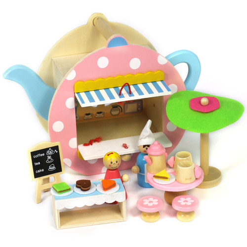 Tea pit playset open