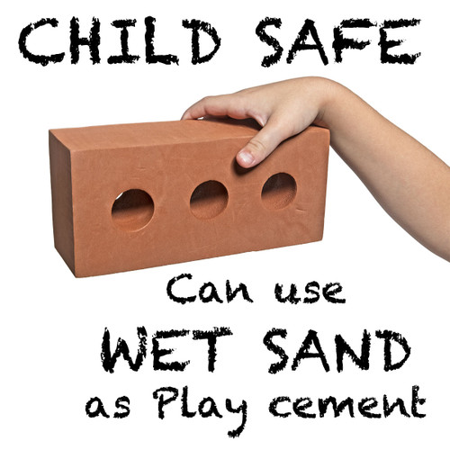 Child safe Foam bricks, red house brick