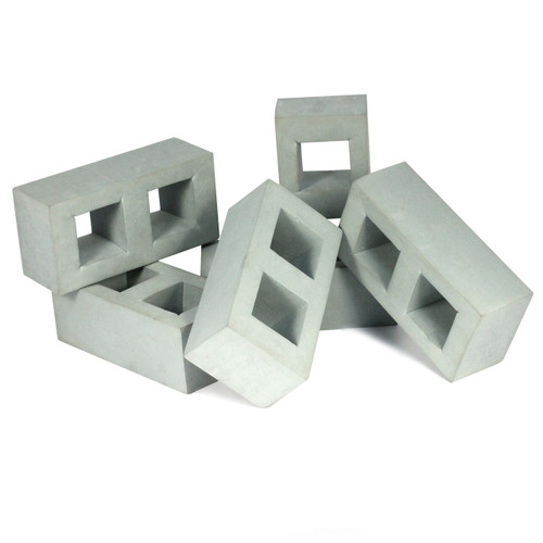 Grey foam breeze blocks for kids