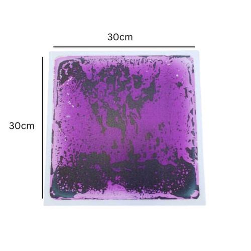 liquid Sensory floor tile - Black and purple