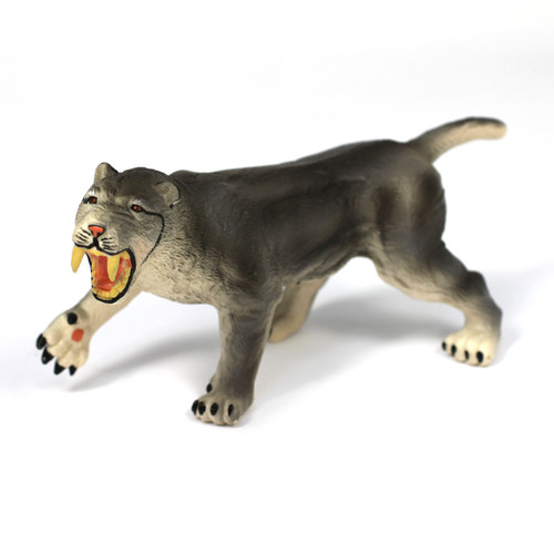 Saber-Tooth Tiger realistic hard-feel animal toy figure for children's imaginative play - view 1