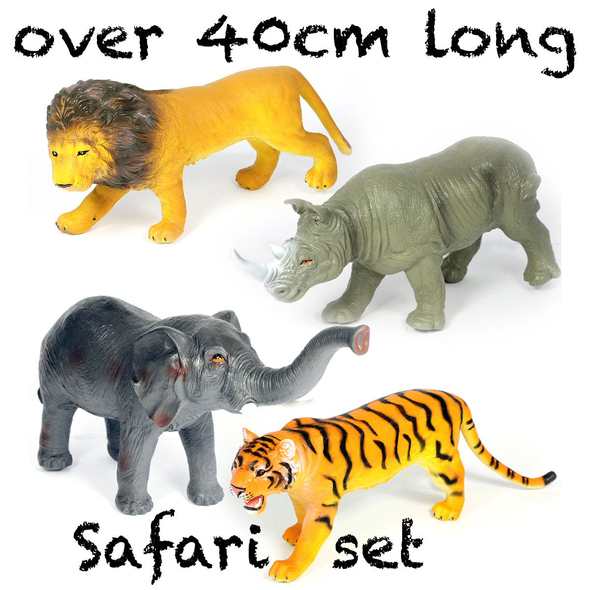 plastic safari animals