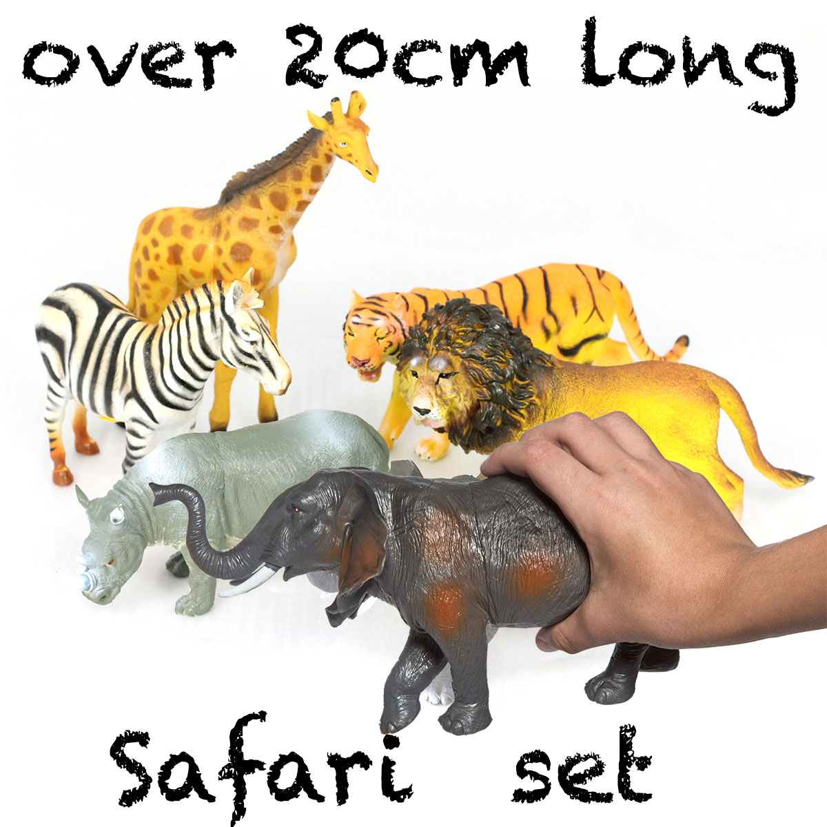 Safari Animals Medium Realistic and Lifelike Set of 6