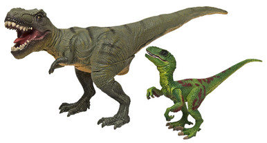 2 Dinosaur figures