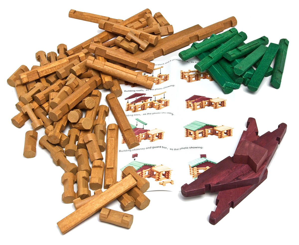 90pc Forest Log Construction Set
