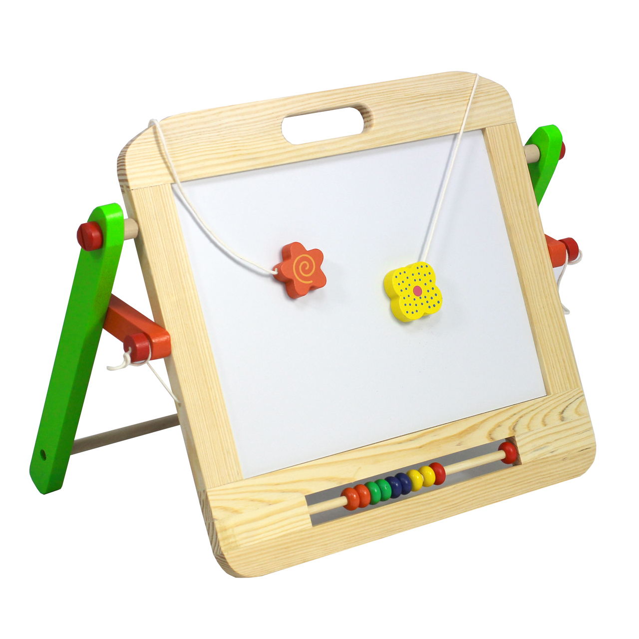 2 in 1 options, one side for use with erasable pens. Quick and easy to wipe clean.