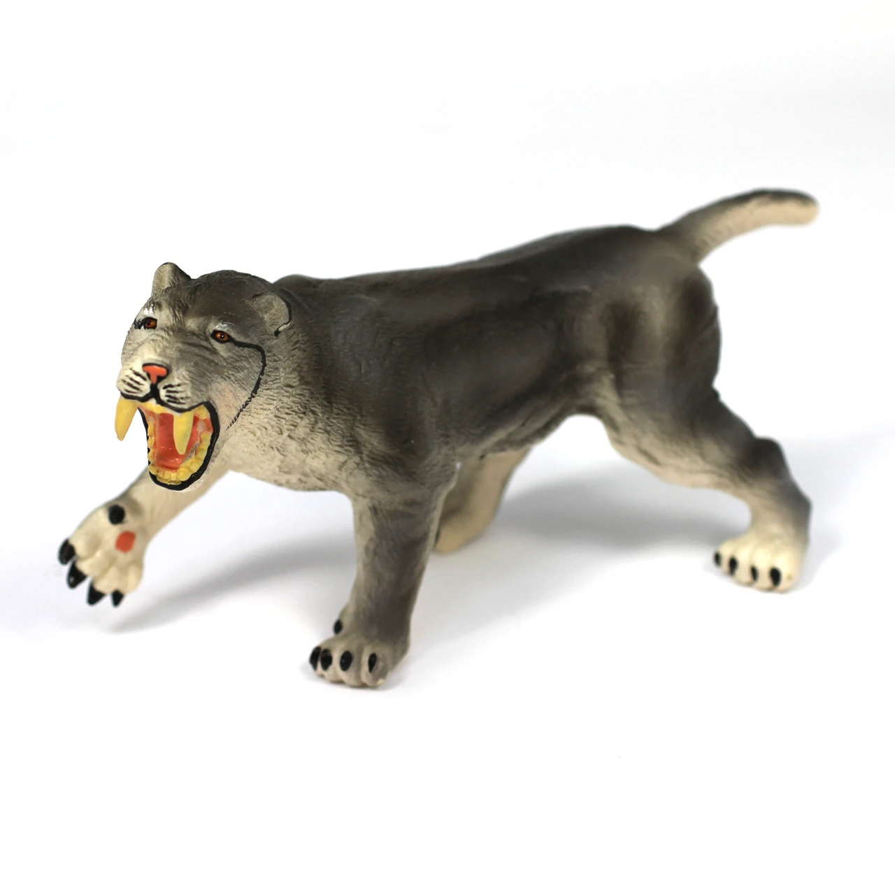 Saber-Tooth Tiger realistic hard-feel animal toy figure for children's imaginative play - view 2