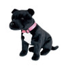 Black Staffordshire Bull Terrier Dog Plush Toy DJ, Bocchetta - 114502