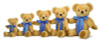 Merrythought Teddy Bear London Curly Gold