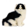 Black and White Cat Plush Toy, Angus, 34cm Bocchetta - 007934