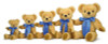 London Curly Gold Musical, Merrythought  Teddy Bear 40cm