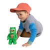 Boy playing with Small Lego Lizard Man Plush, 22cm EAN 513291