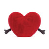 Back View Jellycat Amuseable Red Heart 17cm EAN 150100