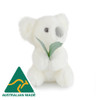 Australian Made White Koala & Gum Leaf Soft Toy 17cm - 008029
