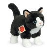 Black and White Cat Plush Soft Toy, 20cm Standing, Teddy Hermann -918202