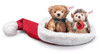 Steiff Teddy Bear and Hedgehog in a Santa Hat 14cm 005770