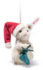 Santa Christmas Mouse Ornament 8cm Steiff 005800